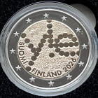 Suomi PROOF 2026 2€ YLE 100 vuotta Juhlaraha - pikkukuva 1