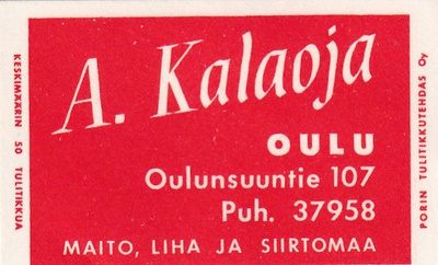 Oulu, A. Kalaoja    8/15
