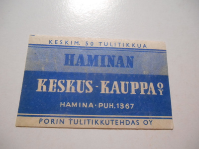 TT Etiketti Haminan Keskus-Kauppa OY Hamina