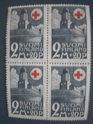 Suomi postimerkit nelilö v. 1931