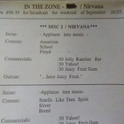 NIRVANA - IN THE ZONE RARE LIVE CONCERT CD - pikkukuva 1