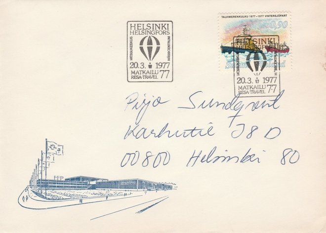 ERIKOISLEIMA , Helsinki 20.3.1977, Matkailu 77--Messut