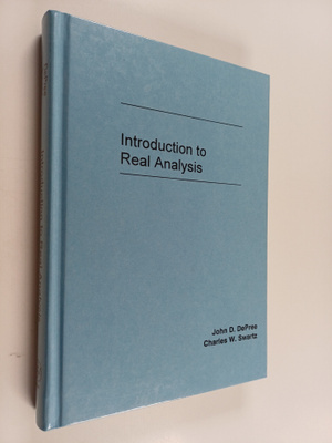 John DePree : Introduction to real analysis
