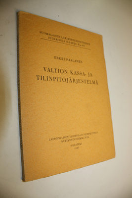 Erkki Paalanen : Valtion kassa- ja tilinpitojärjestelmä