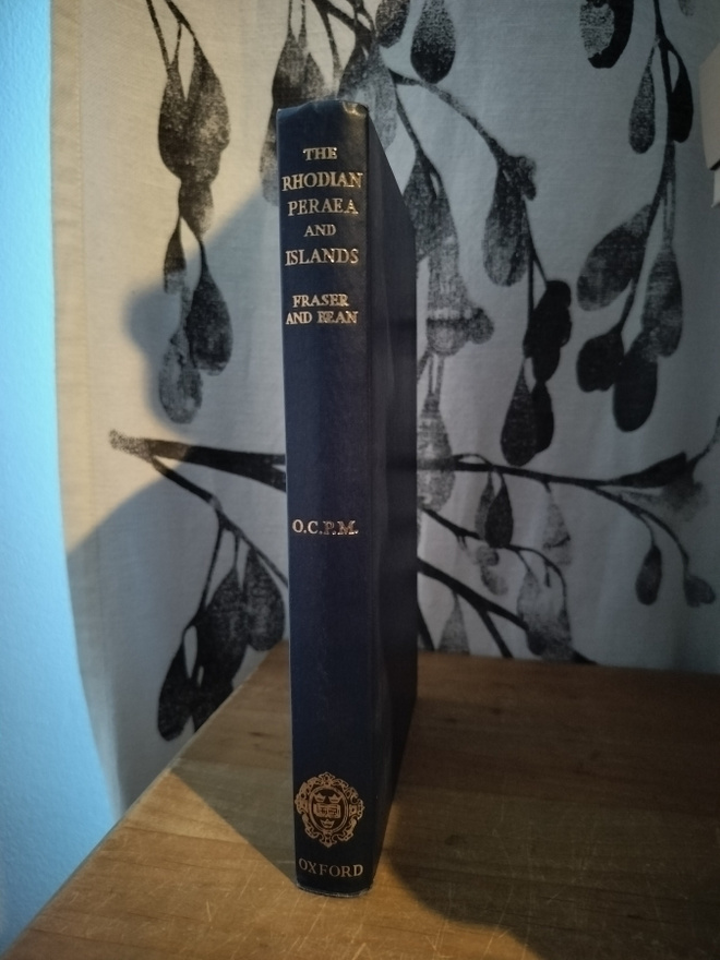 The Rhodian Peraea and Islands - Fraser & Bean