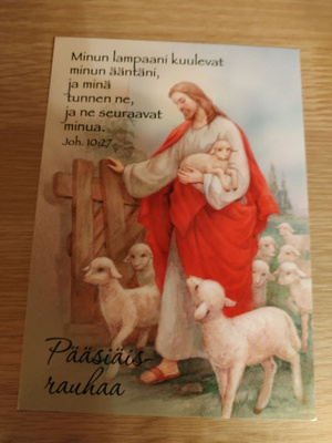Pääsiäis kortti,kulkematon.