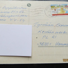 EELI JAATINEN V. 1989 KULKENUT KORTTI - pikkukuva 2