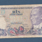 Turkki 1000 Turkinliiraa..käytetty - pikkukuva 1