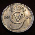 10 öre 1946 Ruotsi-Sweden. Kustaa V - pikkukuva 2