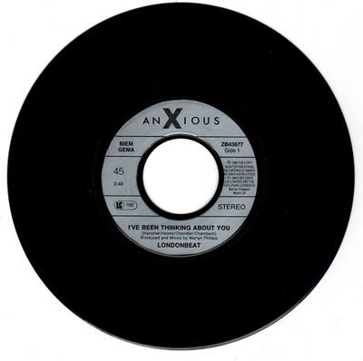 Londonbeat: I've Been Thinking About You 7"