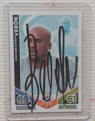 Juan Sebastian Veron Argentiina signed