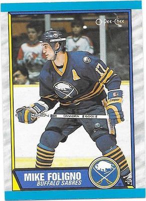 1989-90 OPC #78 Mike Foligno Buffalo Sabres