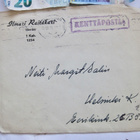 Kenttäposti Kuori 1943 Upseerin Nimikkökuori - pikkukuva 1