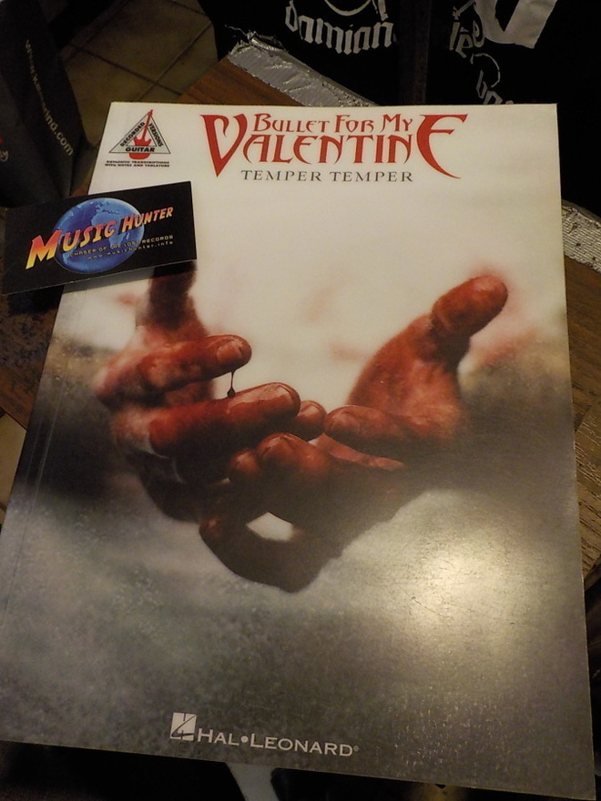 BULLET FOR MY VALENTINE - TEMPER TEMPER KITARA NUOTTIKIRJA