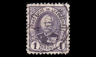 Luxemburg 64D * Suurherttua Adolf 1 Fr (11½:11) (1891)