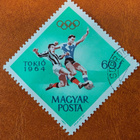 POSTIMERKKI ERÄ 9kpl "Jalkapallo MM/OLYMPIA v.1964-1972 - pikkukuva 4