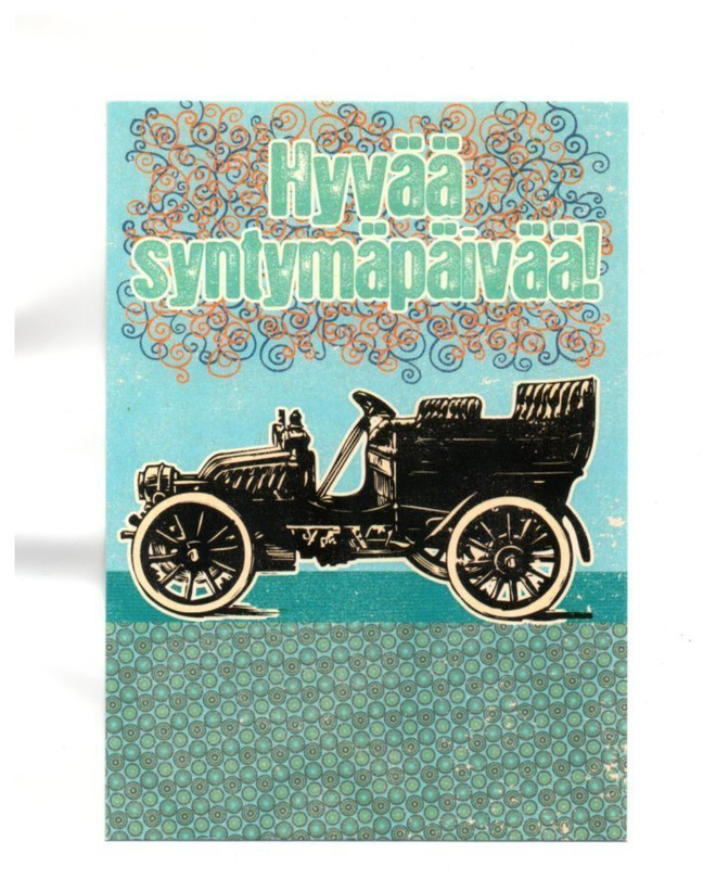 °°HYVÄÄ SYNTYMÄPÄIVÄÄ!°° -KORTTI /Papron