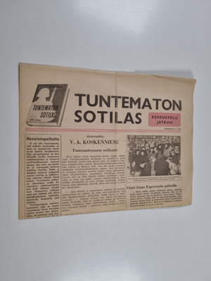 Tuntematon sotilas - Keskustelu jatkuu (Helsingissä 13.3....