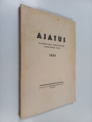 Ajatus 18 : Suomen filosofisen yhdistyksen vuosikirja 1954
