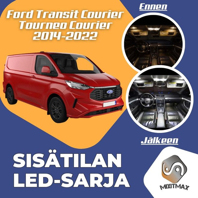 Ford Transit / Tourneo Custom Sisätilan LED-sarja 8-osaine