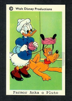 Keräilykuva - Disney - Farmor Anka / Mummo Ankka ja Pluto
