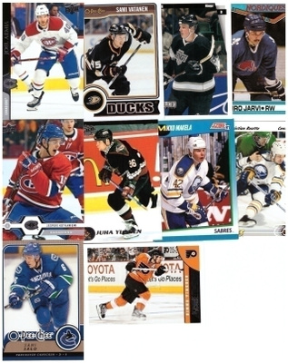 10 x SUOMI NHL mm. ARMIA, VATANEN, KOTKANIEMI.....