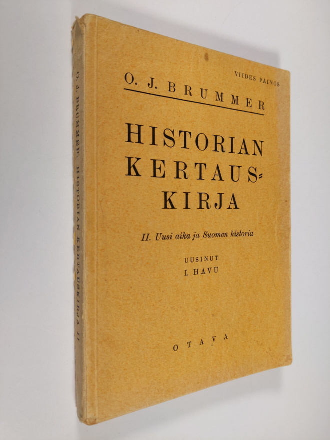 O. J. Brummer : Historian kertauskirja 2, Uusi aika ja Su...