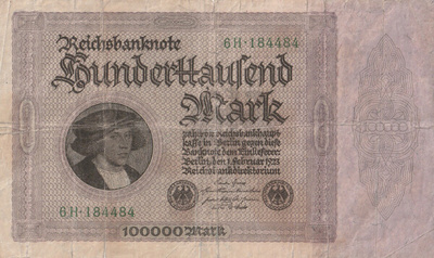 Saksa 100 000 mark  1923
