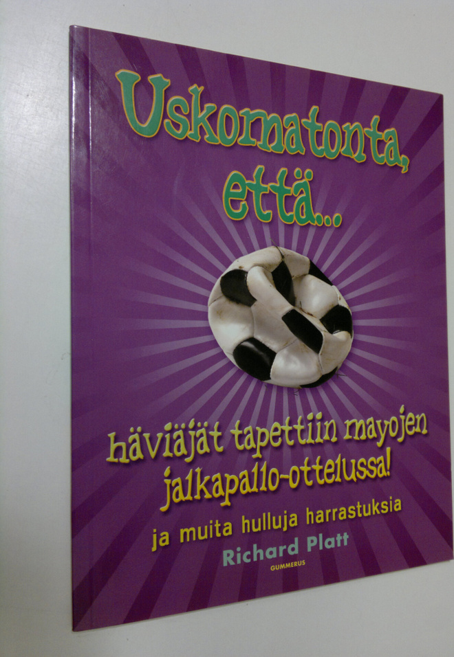 Richard Platt : Uskomatonta, että häviäjät tapettiin mayo...