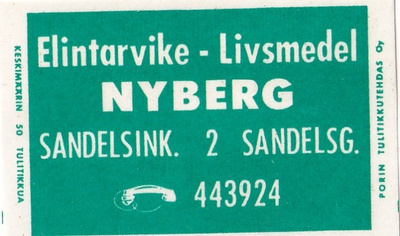 Helsinki, NYBERG, Sandelsink. 2    b499