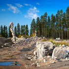 Mihail TROLL - "Kivilaiva" v.2011. öljyväri/kangas. - pikkukuva 2