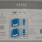 Kattovalaisin Ester 1lmp (chrome, opal, MarkSlöjd, uusi) - pikkukuva 3