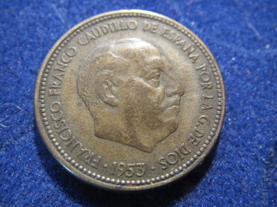 2,5 pesetas 1953. Espanja - Spain