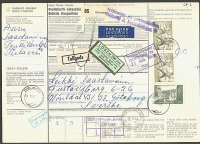 1968 lentopaketti Ruotsiin