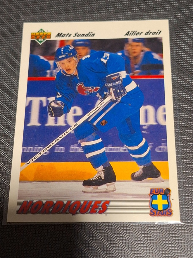 1991-92 Upper Deck Euro-Stars French Mats Sundin #E13