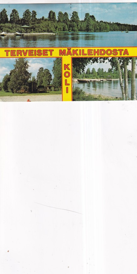 Koli, Lomakeskus  Mäkilehto , sommitelmakortti   b643