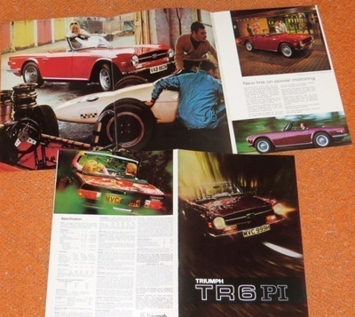 1972 Triumph TR6 PI esite - KUIN UUSI - 12 sivua