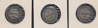 1890 1 markka 3kpl