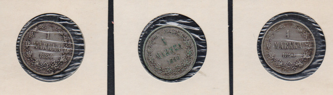 1890 1 markka 3kpl
