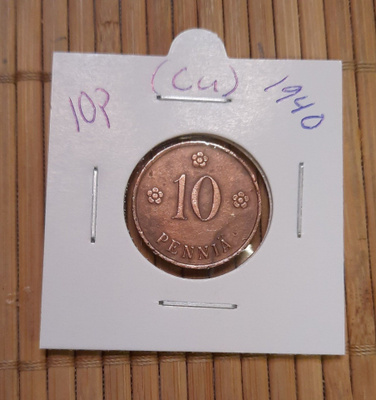 10 penniä (Cu) 1940