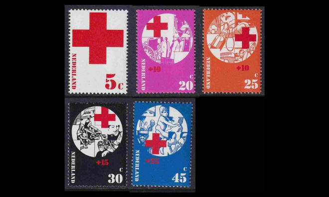 Alankomaat 994-8 ** Punainen Risti (1972)