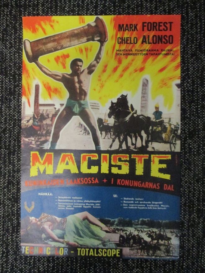 Maciste kuninkaiden laaksossa (1960) - vanha elokuvajuliste