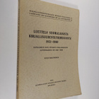 Luettelo suomalaisista kirjallisuudentutkimuksista 1951-1960 - pikkukuva 1