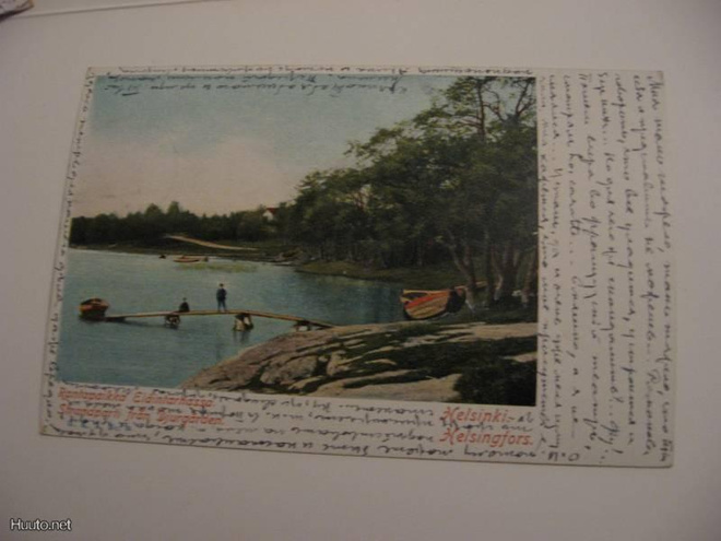 Rantapaikka Eläintarhassa. Kulkenut Ranskaan v.1903.