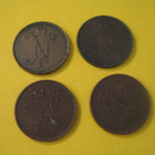 4 kpl 10 penniä - 1897-1917 - pikkukuva 2