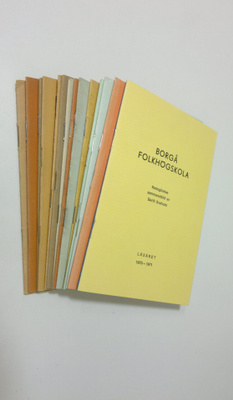 Borgå folkhögskola - årsberättelser 1930-1971
