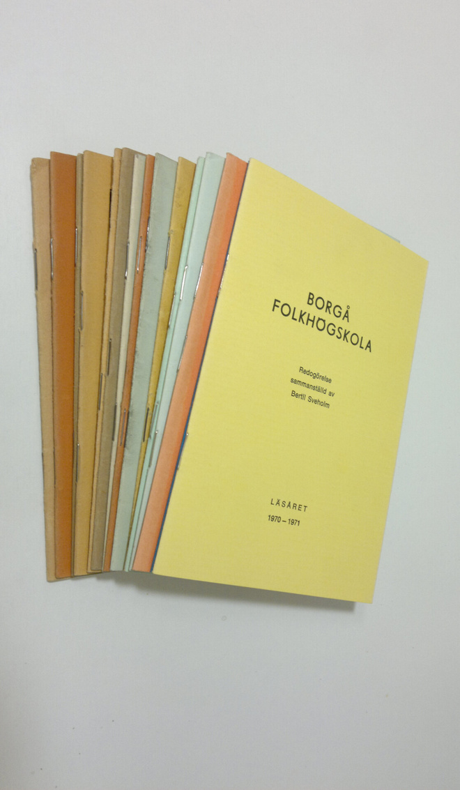 Borgå folkhögskola - årsberättelser 1930-1971