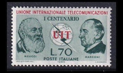 Italia 1180 ** ITU 100v (1965)