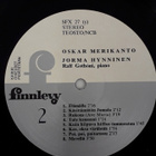 Oskar Merikanto - Jorma Hynninen, Ralf Gothoni (LP) - pikkukuva 5