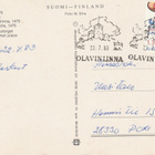 Postikortti, OLAVINLINNA / SAVONLINNA, Erikoisleima - pikkukuva 2